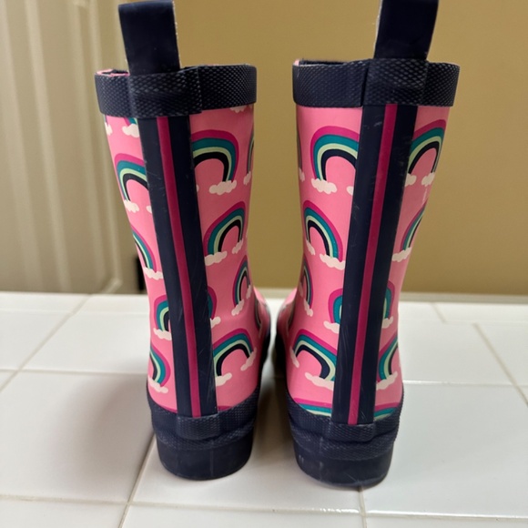Hatley Pink Rainbow Rainboots - Size 9 - Picture 5 of 8